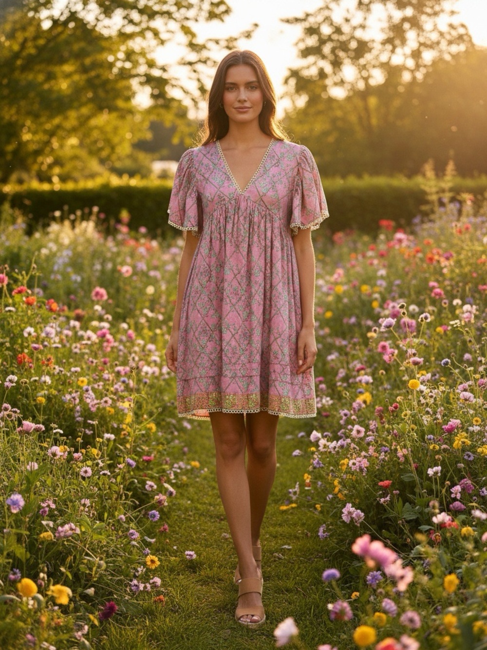 CLARA The Label "The Fox and The Mermaid" Mini Dress Size Small
